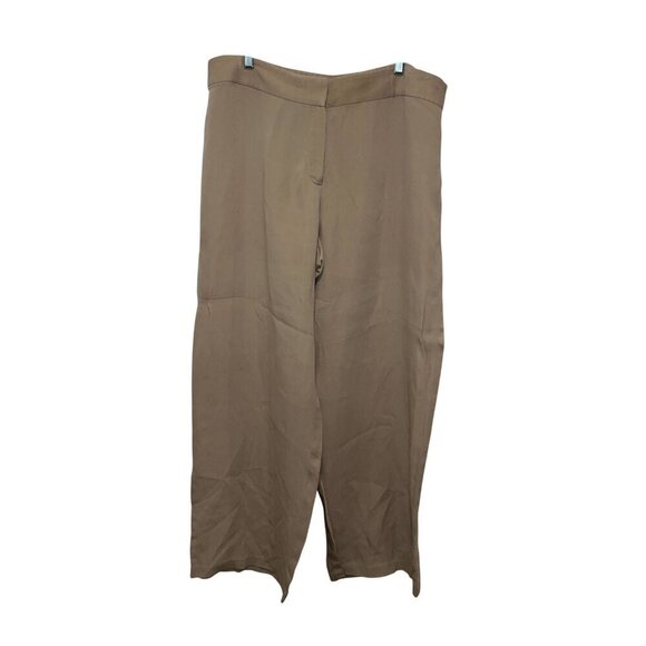 Eileen Fisher Beige Casual Relaxed Fit Lightweight Wide-Leg Pants Women's Size X - Picture 1 of 8